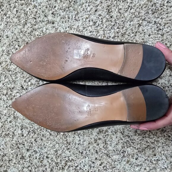 Coach Black Flower Applique/Embellished Flats Size 9.5B FG1862 - Picture 4 of 4